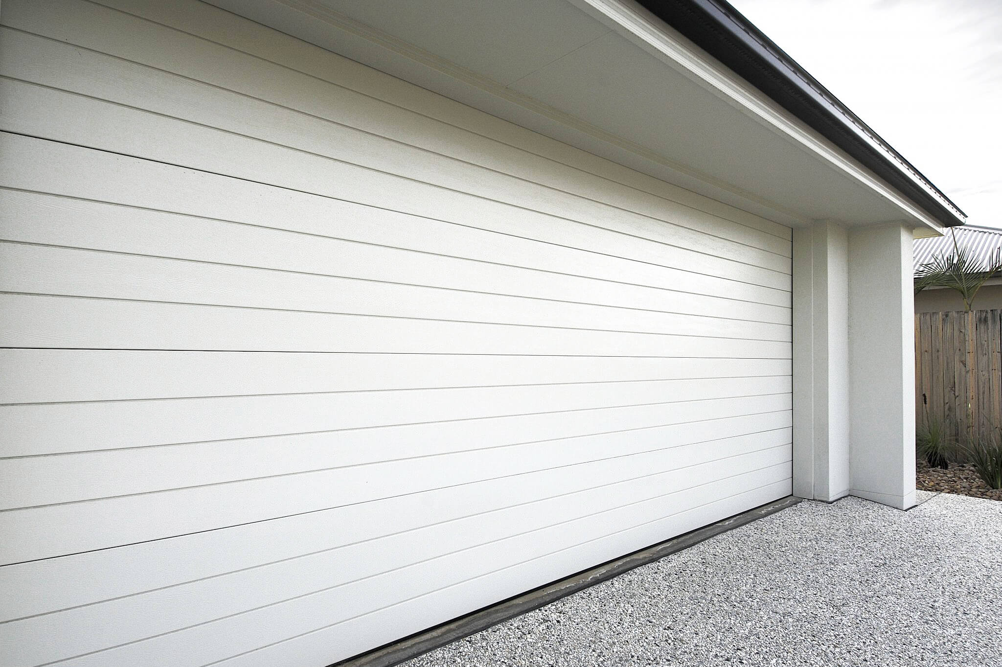 White Sectional Garage Door
